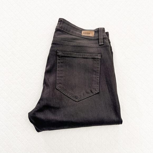 Paige Verdugo Ankle City Fog Silk Coating Denim Jean Gray Size 26 - Picture 1 of 8